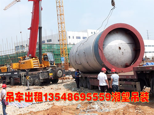 長沙麓谷生物制藥廠大罐吊裝